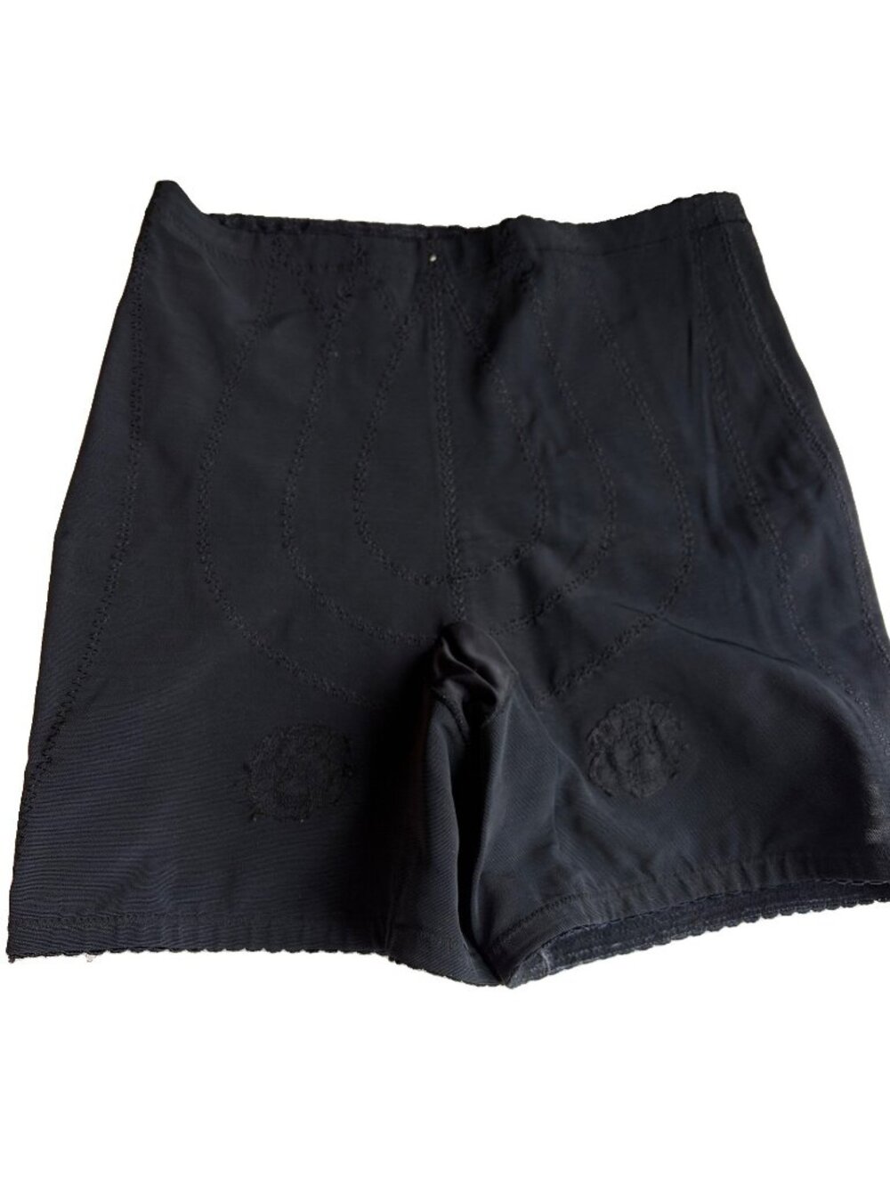 Vintage Vanity Fair Shapewear Shorts Girdle Shaper Size L Black 41-13 Made USA